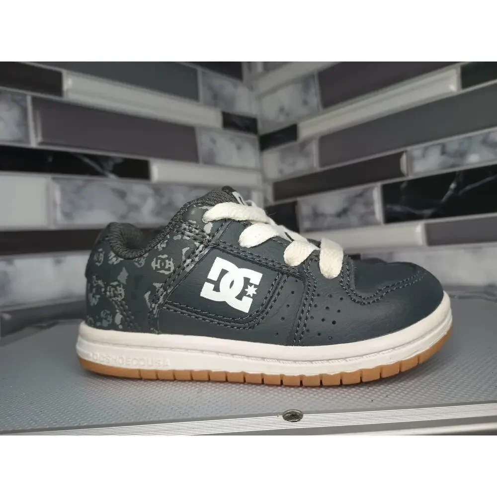 DC Kids Toddler Shoes - Black And White Skateboard Shoes Size 5T